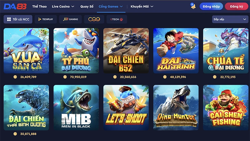 Game bắn cá DA88 - Gom tiền từ đại dương 1 ban ca da88