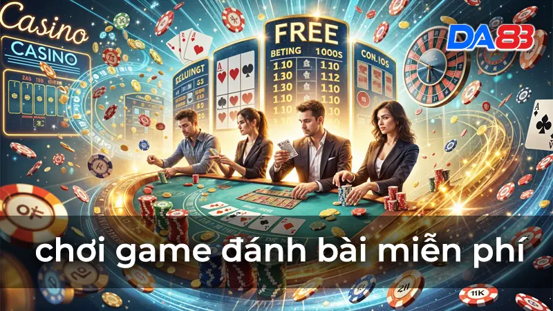 Chơi game đánh bài miễn phí giải trí không giới hạn tại DA88 3 Lợi ích danh cho bet thu khi chơi game đánh bài miễn phí